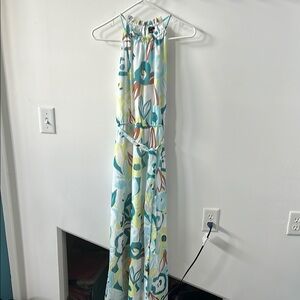 Ann Taylor Factory Floral Maxi Dress - Blue, Green